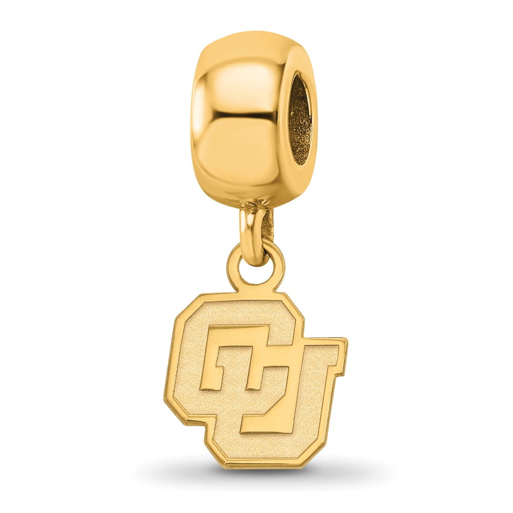 Logoart Sterling Silver Gp University Of Colorado Extra Small Dangle Bead Charm