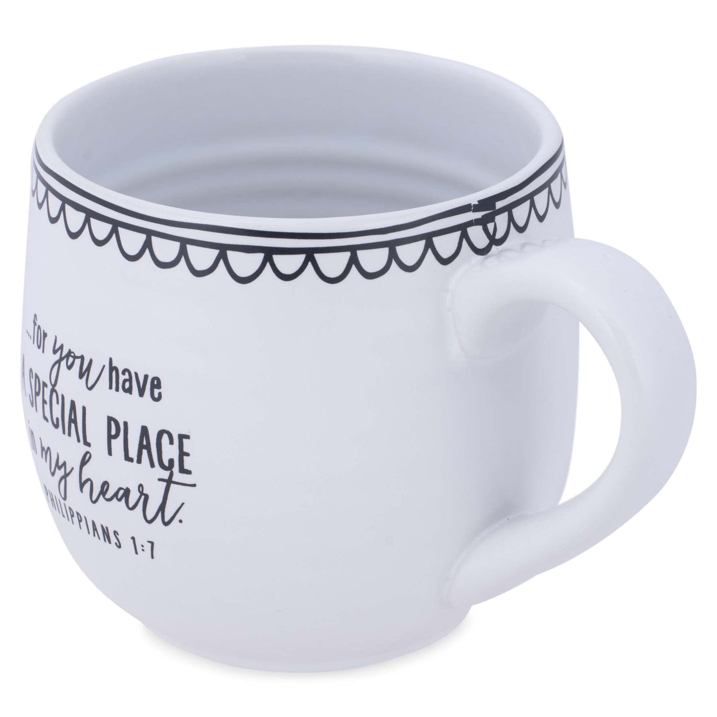 Lighthouse Christian Products So Loved Artisan Doodles White 18 Ounce Ceramic Mug