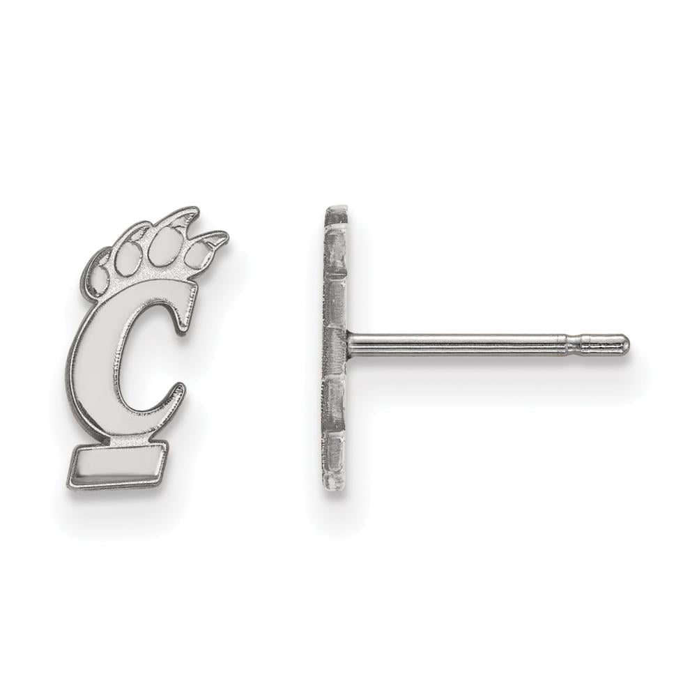 Sterling Silver University of Cincinnati XS (Tiny) Post Earrings