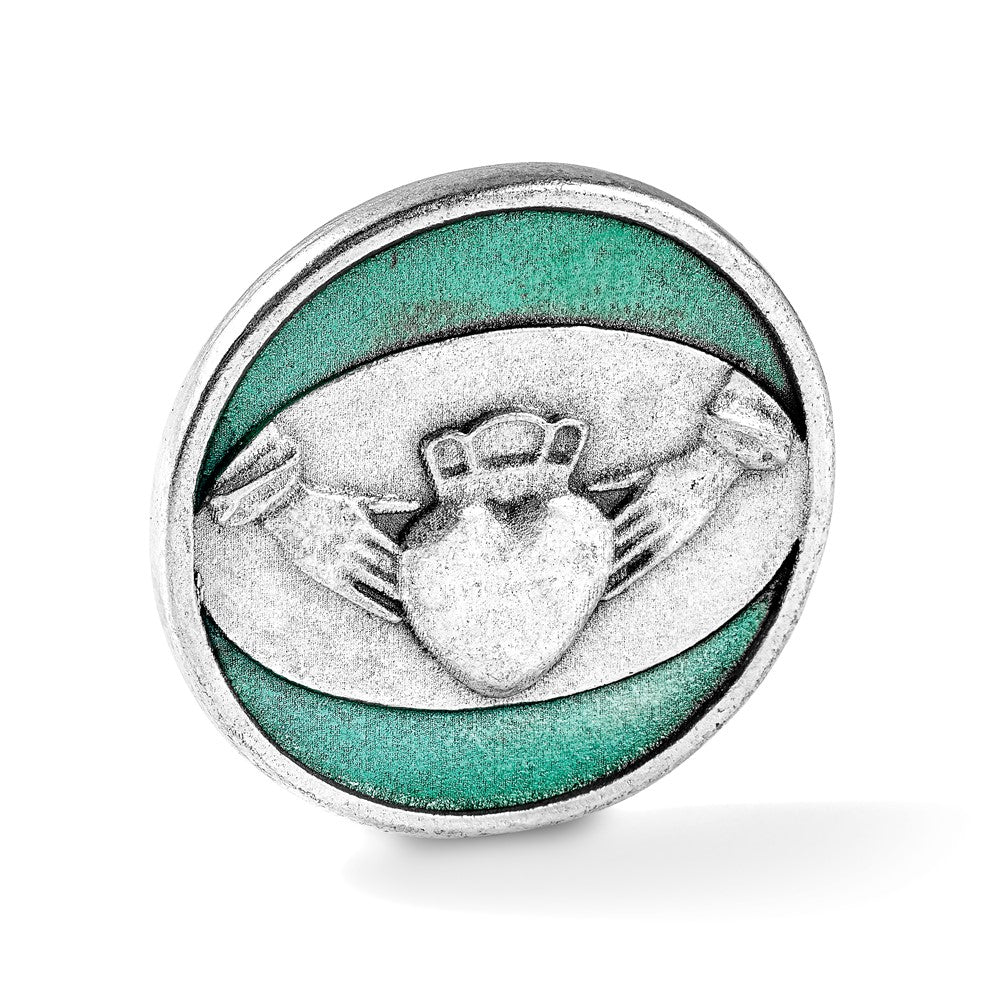 Celtic Claddagh Enameled Pocket Token