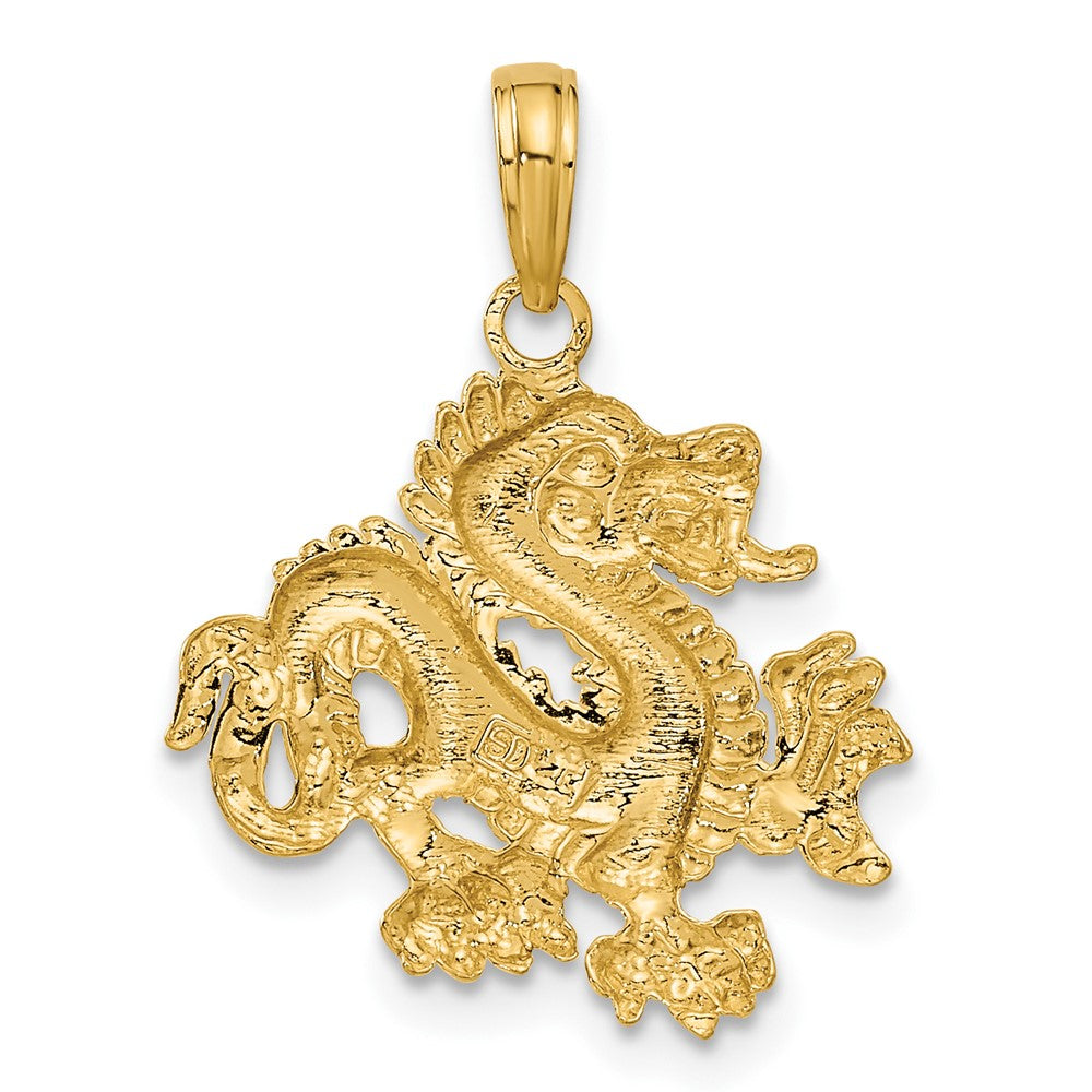 10k Gold Dragon Pendant