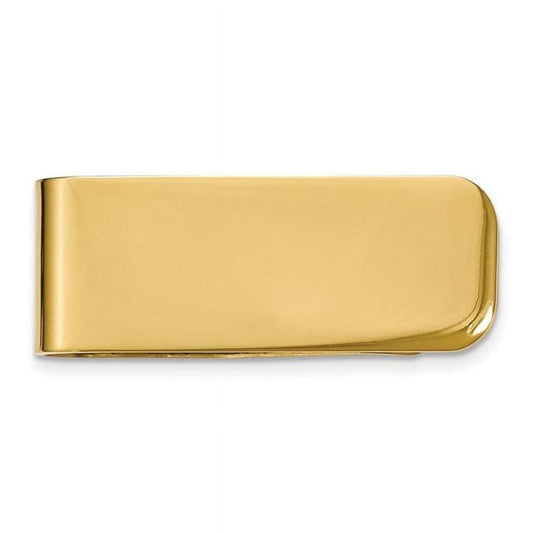 Primal Steel Stainless Steel Polished Yellow IP-Plated Money Clip