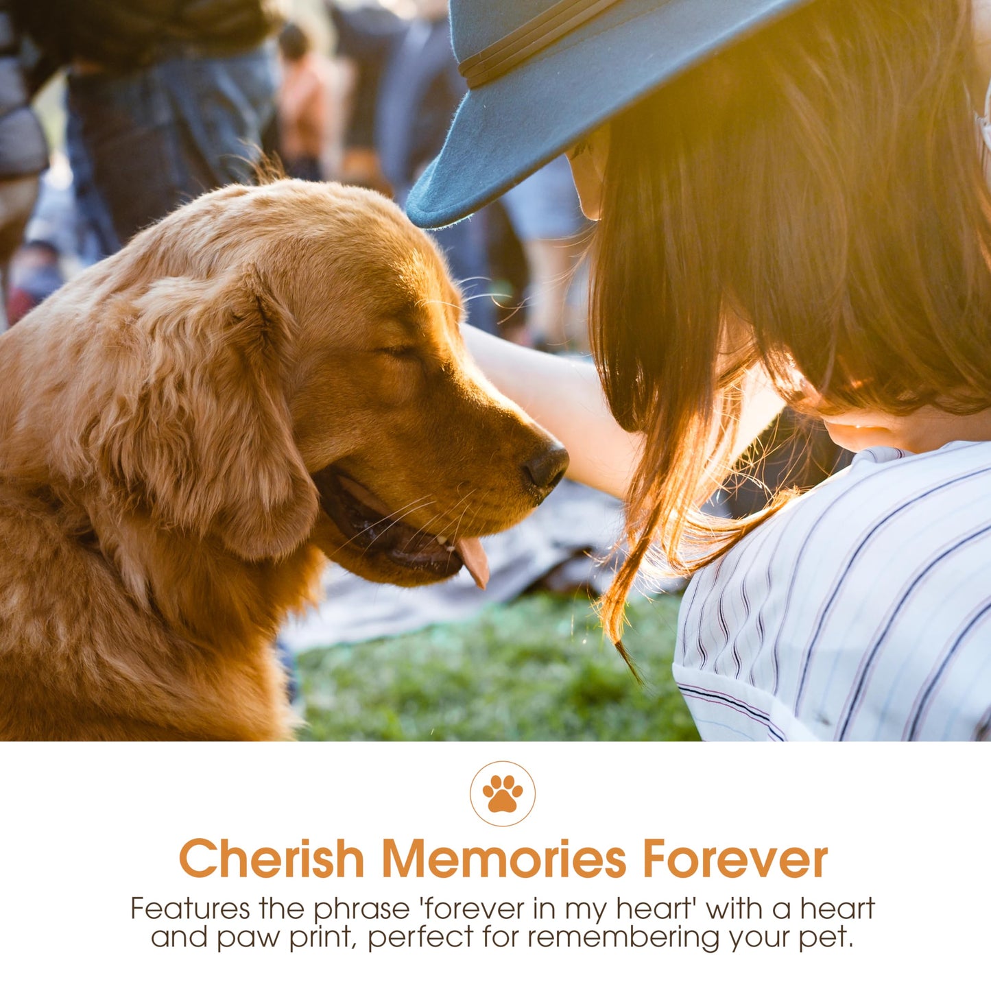 Grey Wooden FOREVER IN MY HEART Pet Memorial Remembrance 4x6 Photo Frame Q-GM20983
