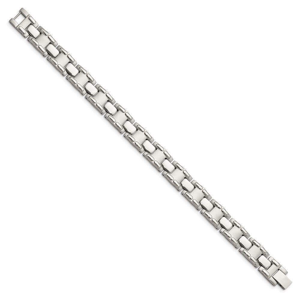 Stainless Steel Brushed and Polished 8.75in Bracelet 8.75 inches