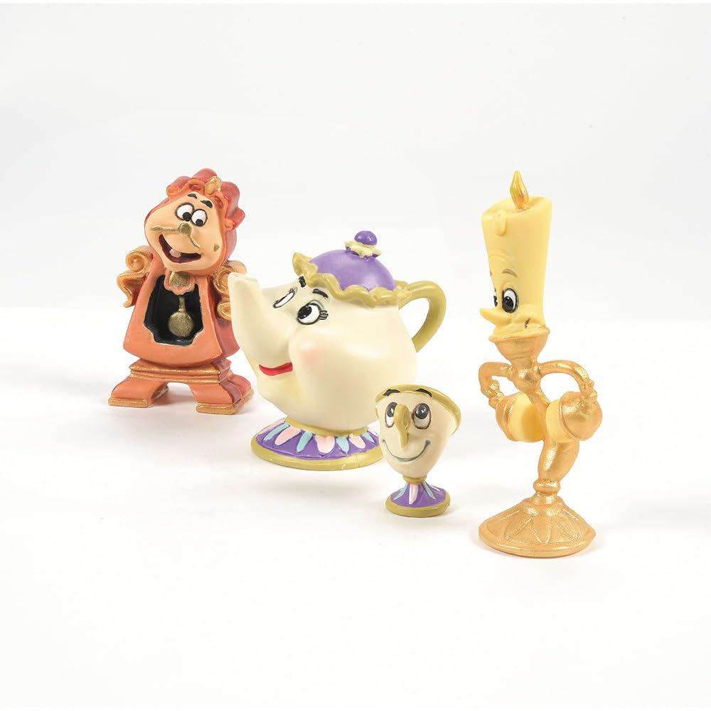 Enesco Disney Showcase Beauty and The Beast Figurine Set 2.5" H