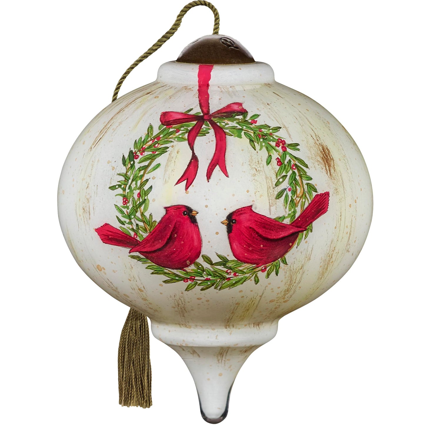 Neqwa Art Star of Bethlehem by Sarah Summers Hand-painted Glass Ornament
