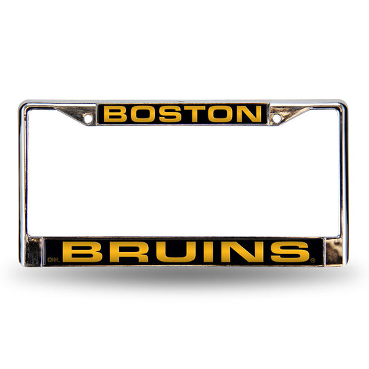 Boston Bruins Laser Chrome License Plate Frame