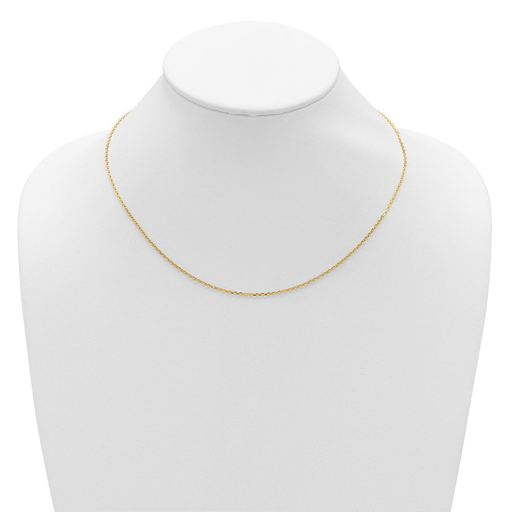 14k 1.5mm D/C Square Cable 2in+2in Adjustable Chain