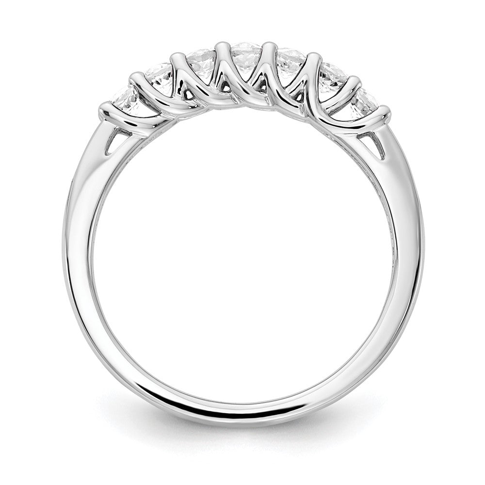 10k White Gold White Topaz & Diamond Ring