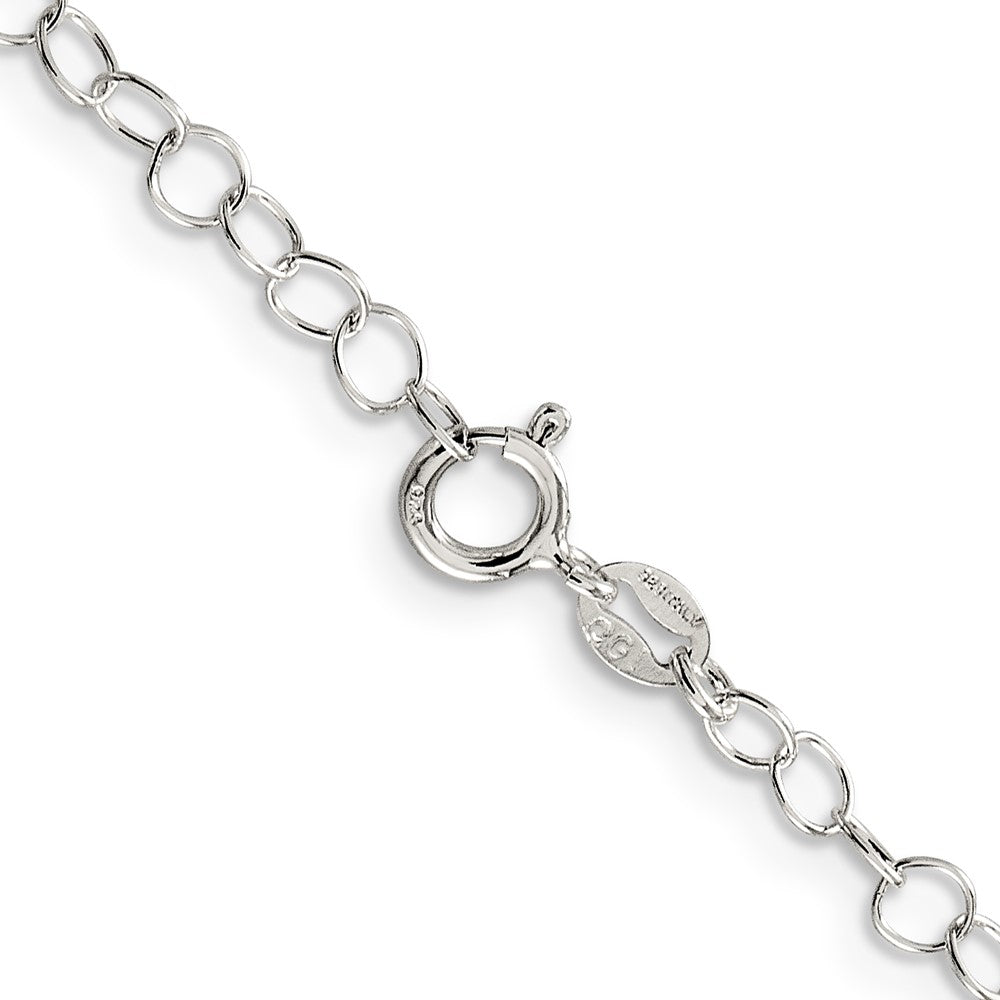 Sterling Silver 3.5mm Fancy Cable Chain 24 Inches