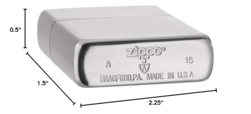 Zippo Armor Brhed Chrome Pocket Lighter