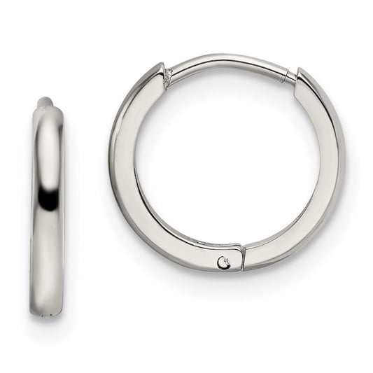Stainless Steel Polished 1.4mm Endless Hinged Hoops
