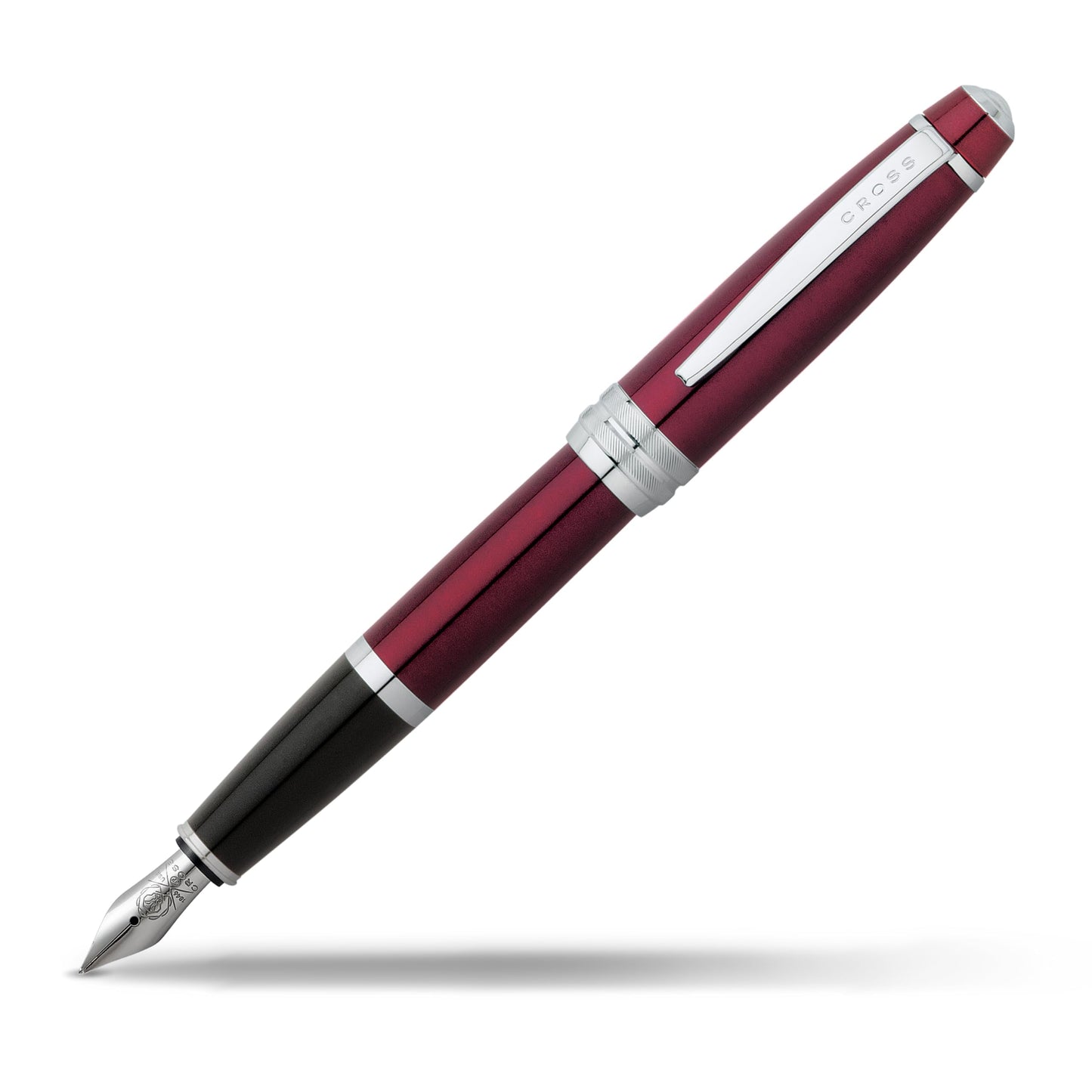 Cross Bailey Refillable Fountain Presented in a Premium Gift Box - Medium Point, Black Ink, Red