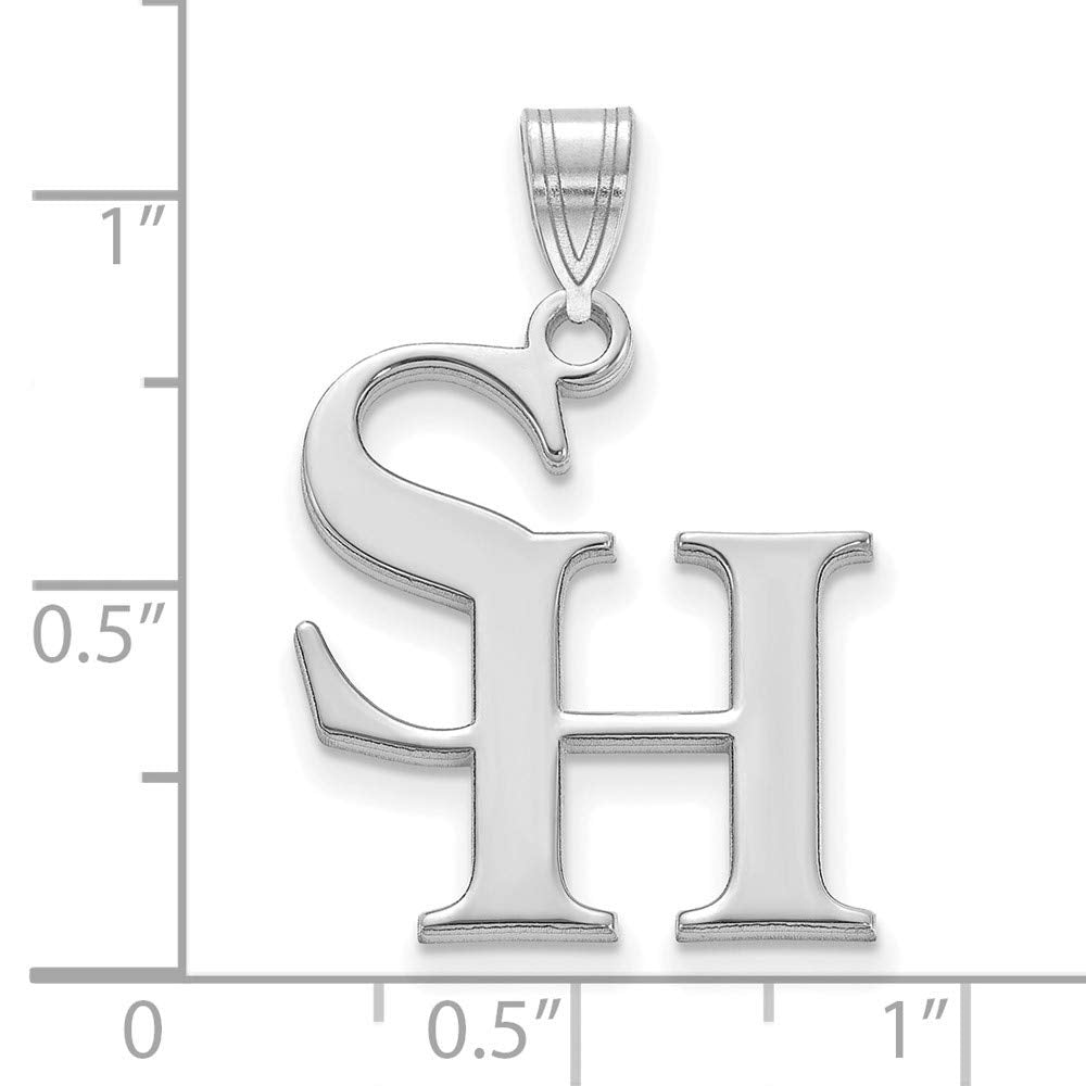 Sterling Silver Official Licensed Collegiate Sam Houston State University (SHSU) Large Pendant