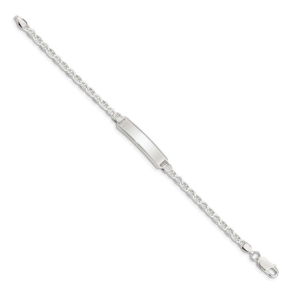 Sterling Silver Children's ID Bracelet 6 inches