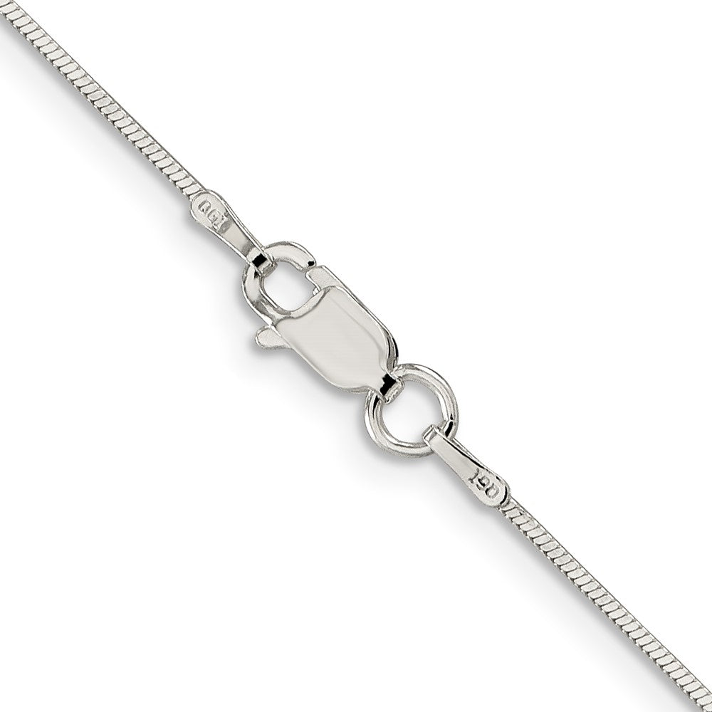Sterling Silver .8mm Square Snake Chain 18 Inches