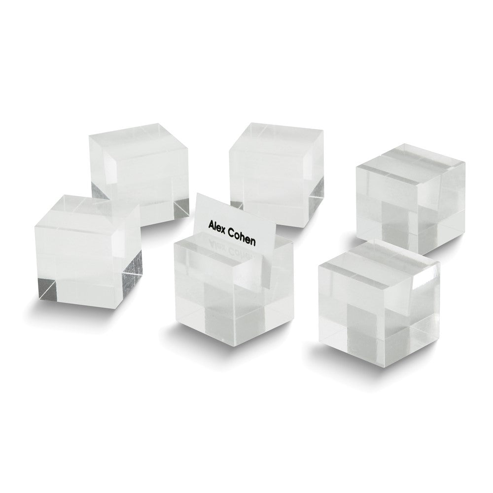 Lucite Place Card Holder Set
