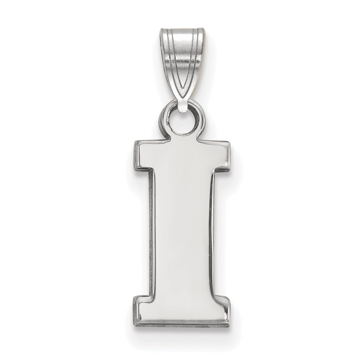 Sterling Silver LogoArt Official Licensed Collegiate University of Iowa (UI) Small Pendant