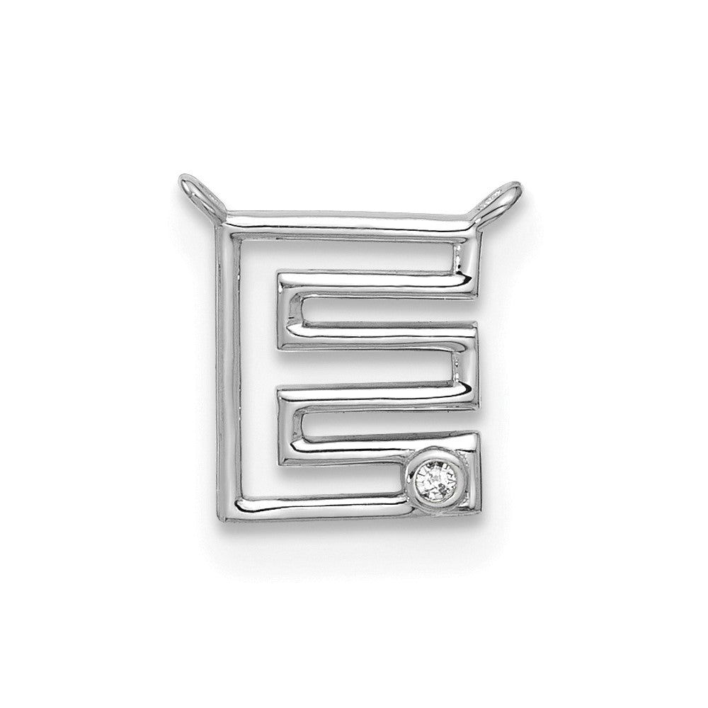 Stella & Dot 10kw Diamond Initial E Charm Element