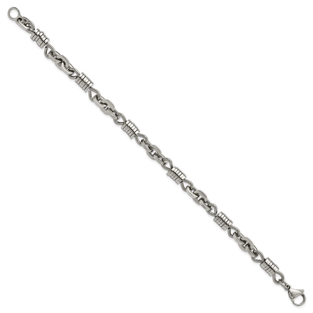 Stainless Steel Polished 9in Bracelet 9 inches