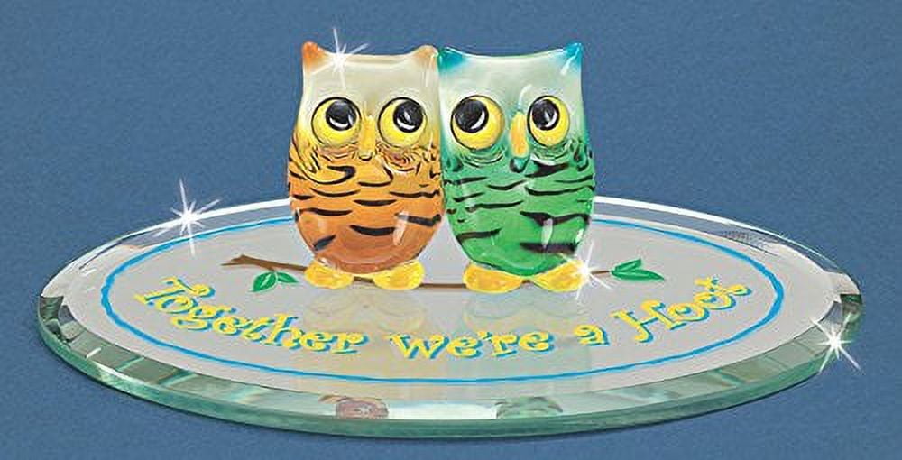 Glass Baron "Together We're A Hoot" Owl Friendship Figurine