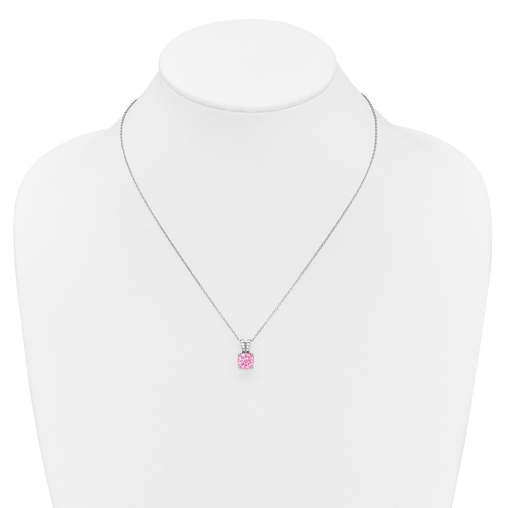 SS CZ Pend Necklace