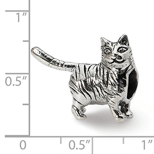 Sterling Silver Reflections American Shorthair Cat Bead