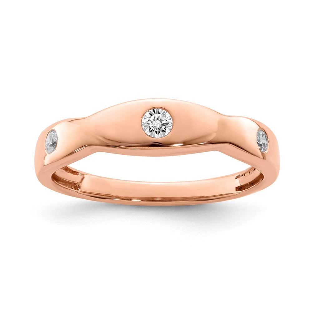 RG Sterling Silver & CZ Fashion Band