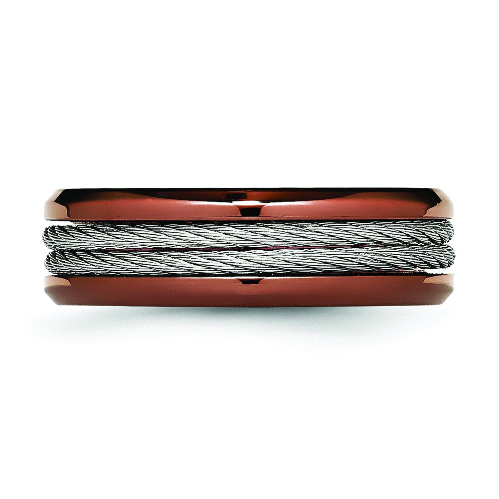 SS Rh-plt Engraveable Rectangle Polished Front/Satin Back Disc Charm