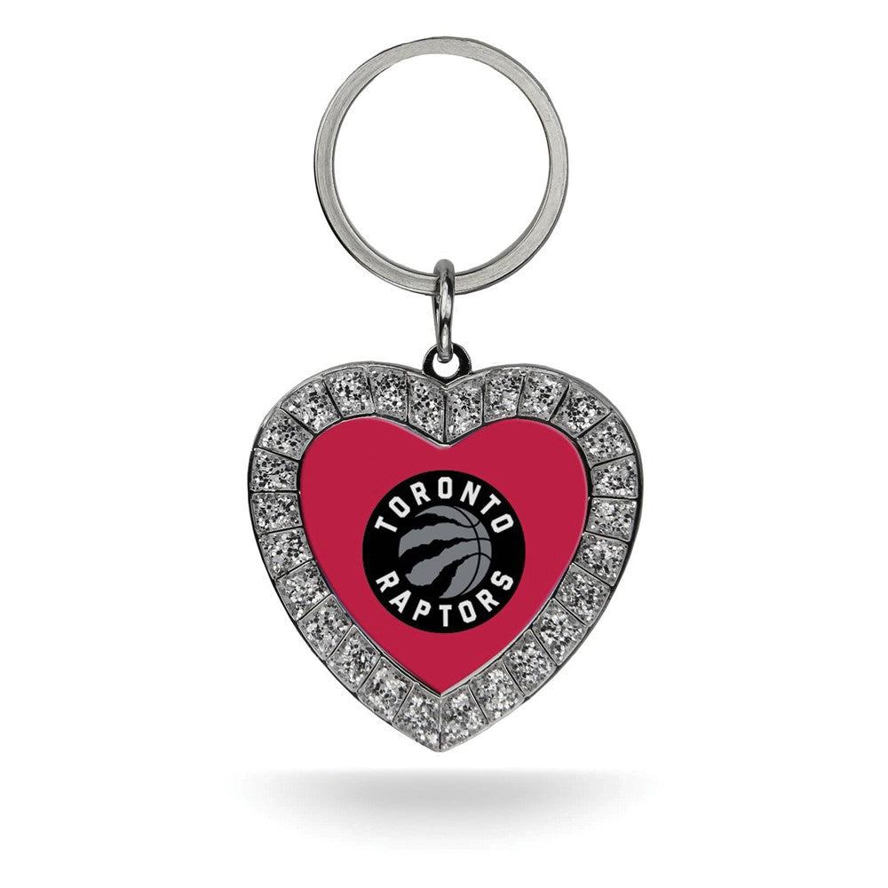 NBA Toronto Raptors Rhinestone Heart Key Ring QGC7927