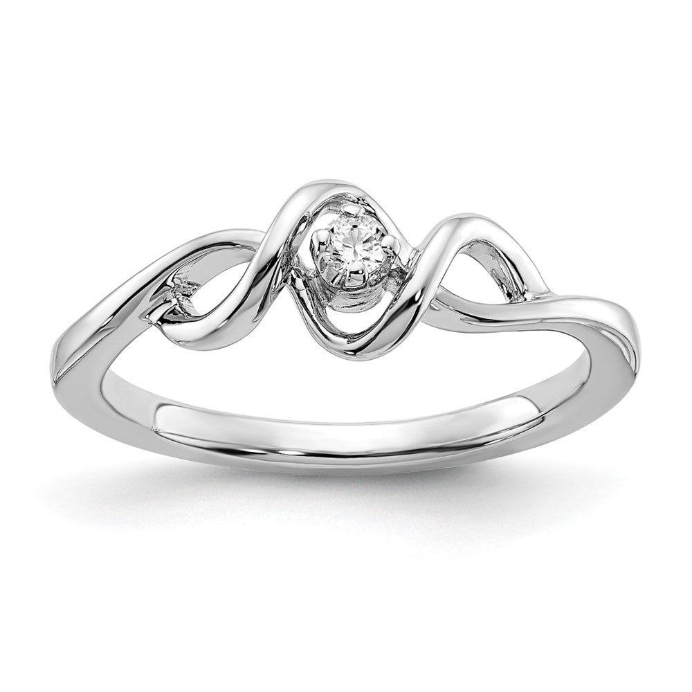 Sterling Silver Diamond Ring