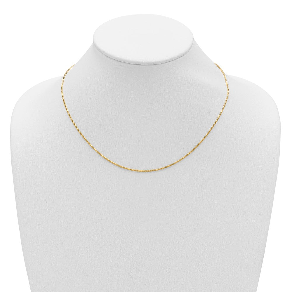 14K 1.15mm D/C Open Franco 1in+1in Adjustable Chain