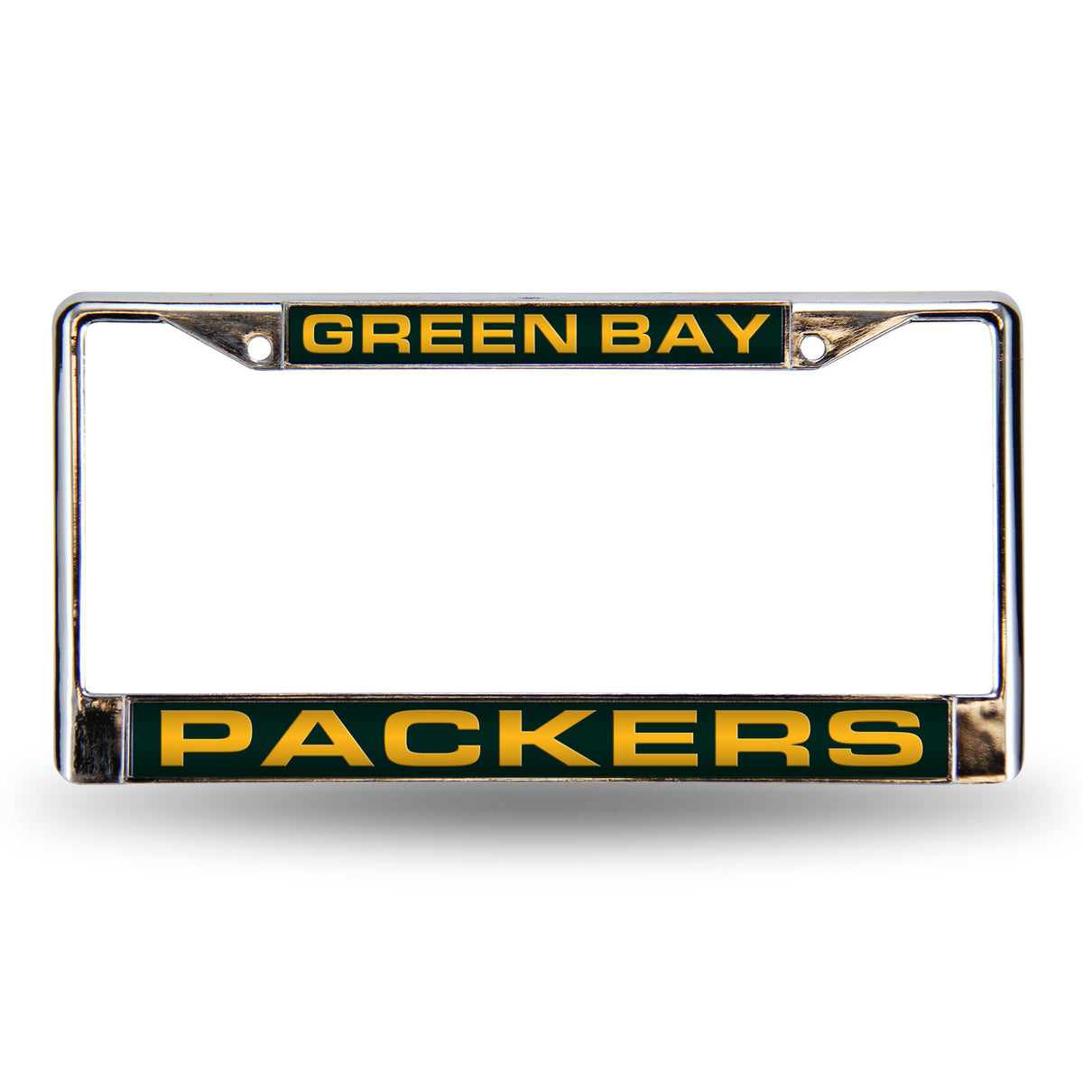 Rico Green Bay Packers Laser Chrome 12 x 6 License Plate Frame