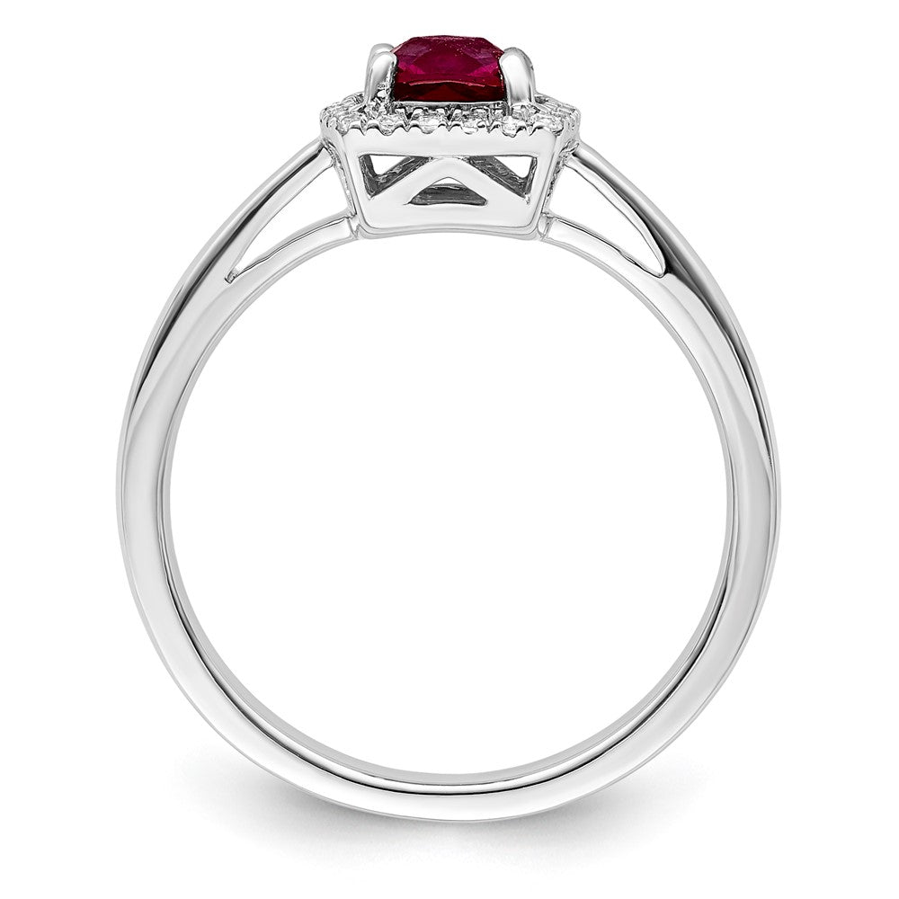 10kw ANT Created Ruby and Diamond Ring