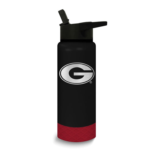 Collegiate University of Georgia Stainless Steel Silicone Grip 24 oz. Water Bottle