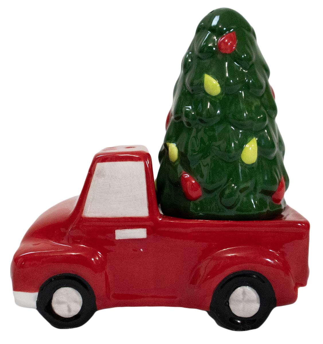 Christmas Special Edition! Ceramic Salt & Pepper Shaker Set (Red Truck & Tree)