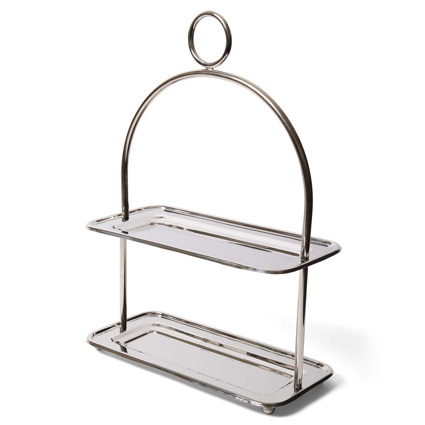 Leeber 2 Tier Rect Tray Stand, 17.5 X 5.5 X 12.5 Trays