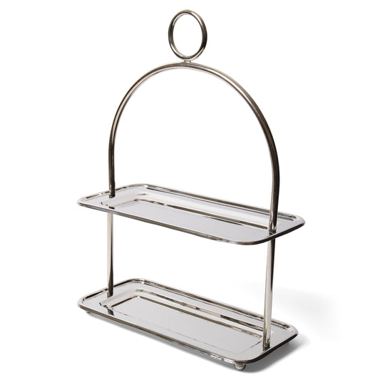 Leeber 2 Tier Rect Tray Stand, 17.5 X 5.5 X 12.5 Trays