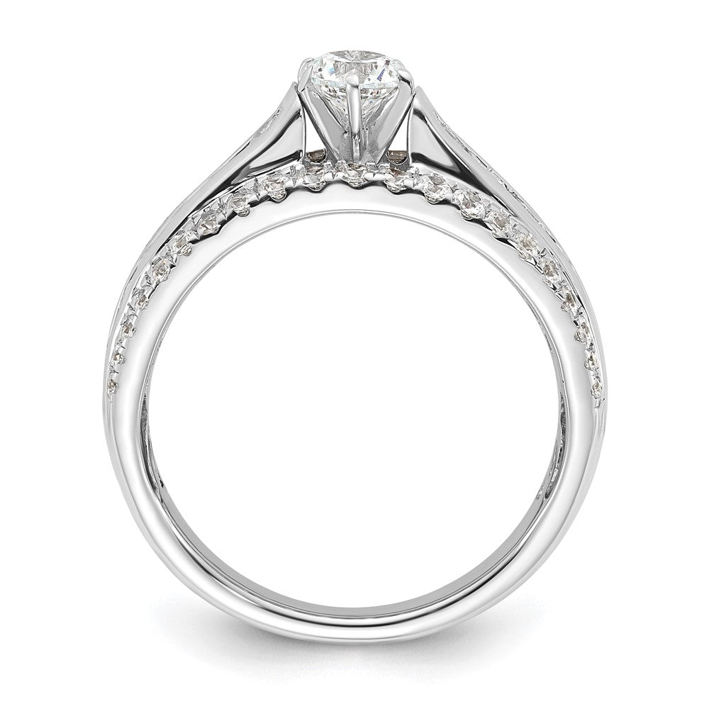 Sterling Silver Rhodium-plated Diamonore Ring