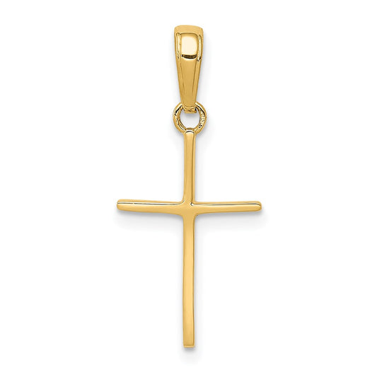14k Polished Cross Pendant