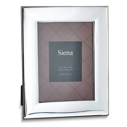 Bilaminate Sterling Silver Wide Plain 5x7 Frame Q-GM7099