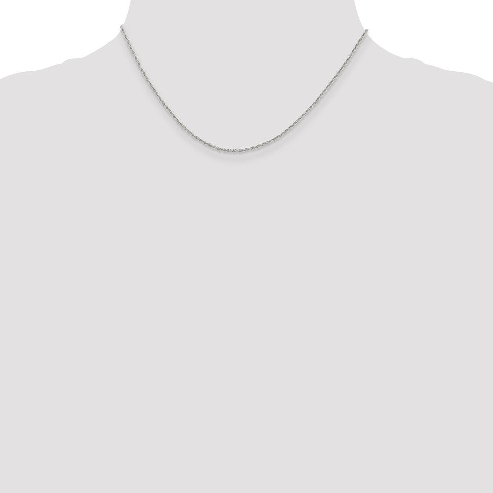 Sterling Silver 1.6mm Loose Rope Chain 16 Inches