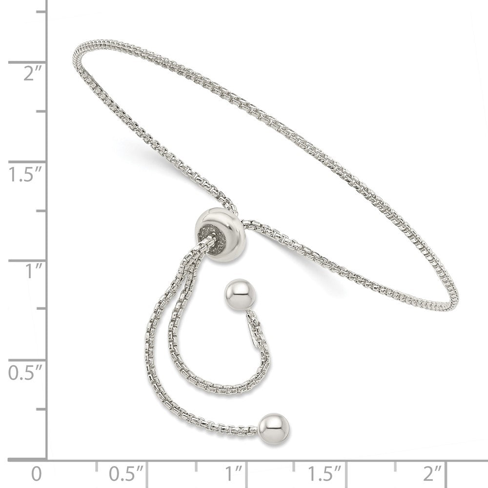 Sterling Silver Adjustable Bracelet 9.25 inches