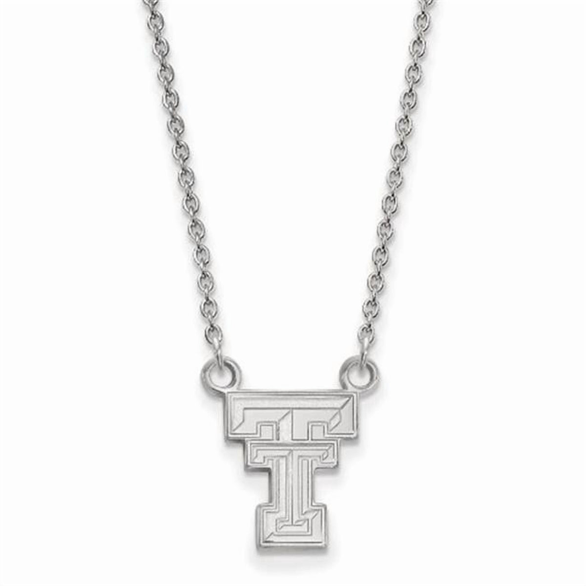 LogoArt Sterling Silver Texas Tech University Small Pendant Necklace Female Adult