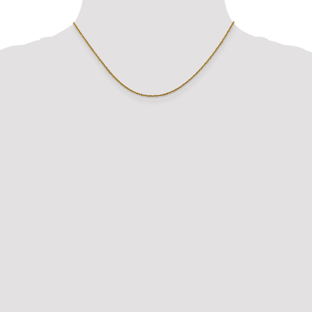 10k 1mm Sparkle Singapore Chain