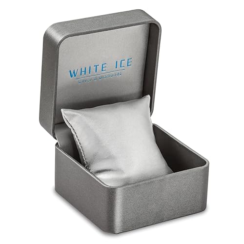 White Ice Sterling Silver Rhodium-plated Diamond Bangle
