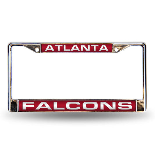 Atlanta NFL Falcons Chrome Metal Laser Cut License Plate Frame