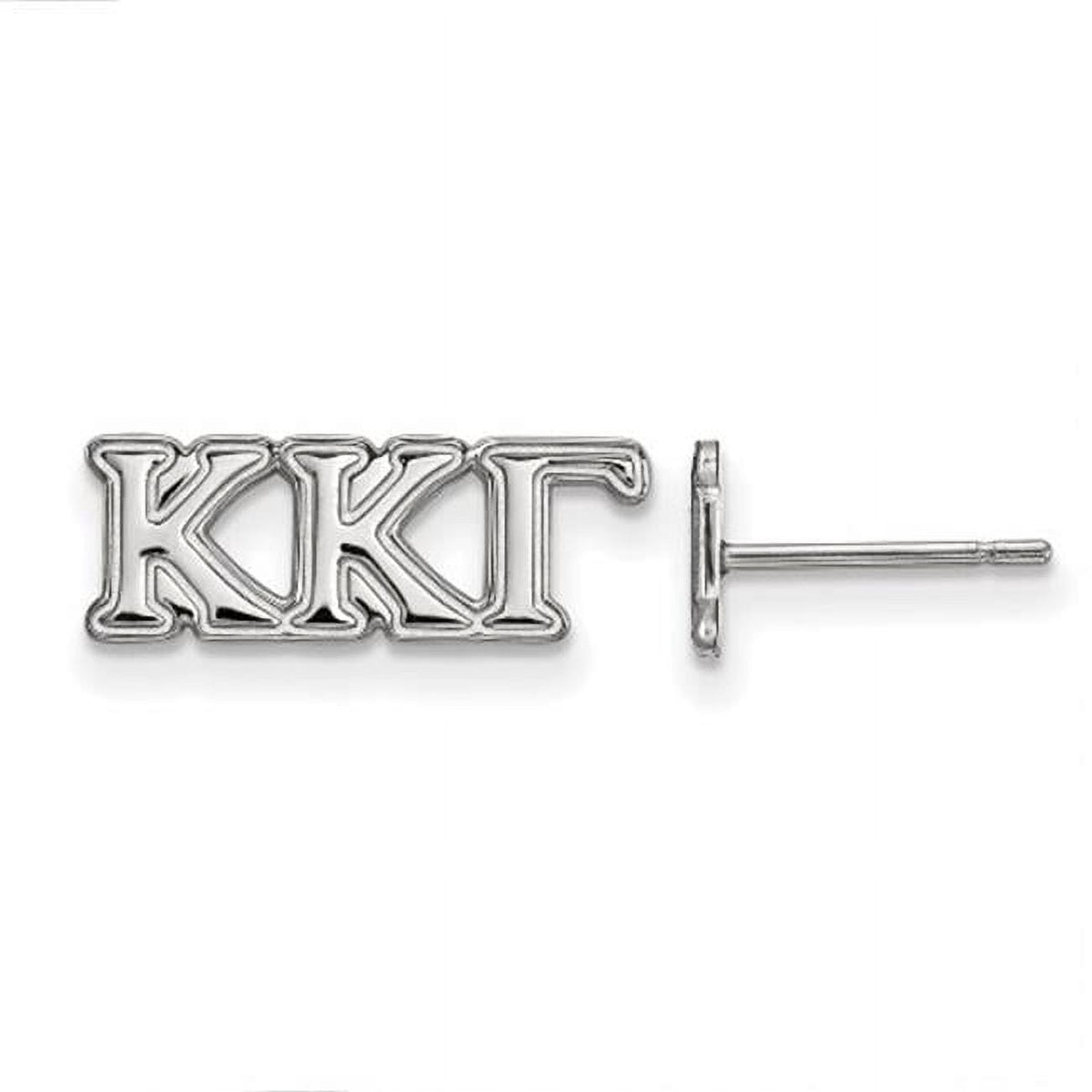 Sterling Silver Official Licensed Greek Sororities Kappa Kappa Gamma (???) XS Post Earrings