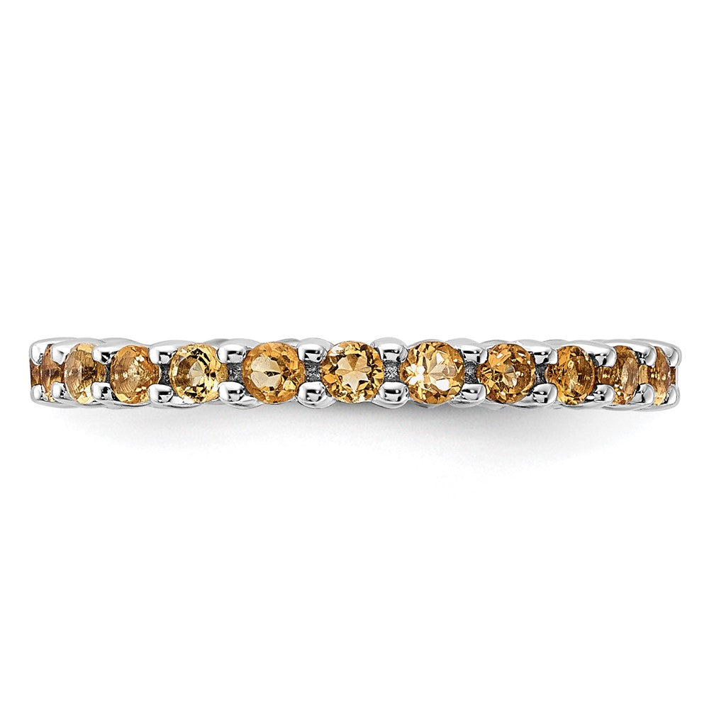 Sterling Silver Stackable Expressions Citrine Ring