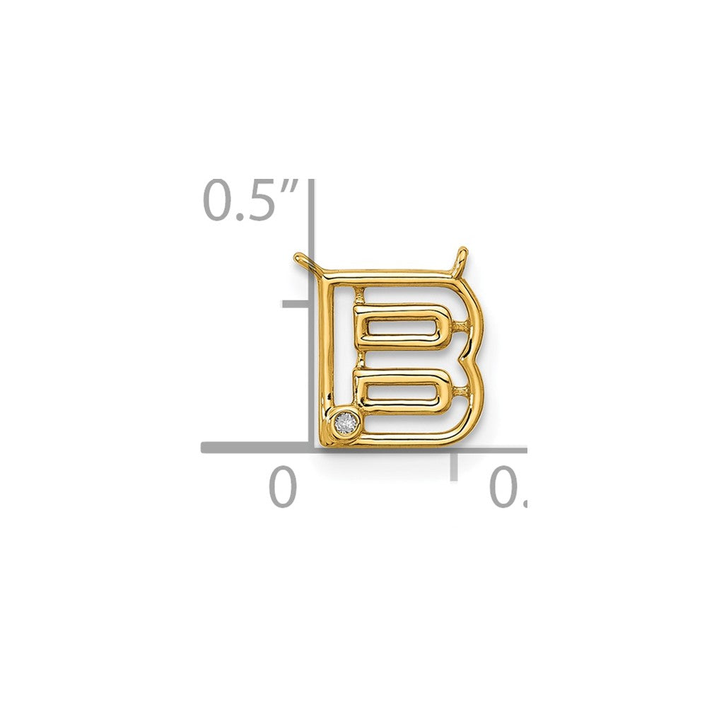 Stella & Dot 10ky Diamond Initial B Charm Element